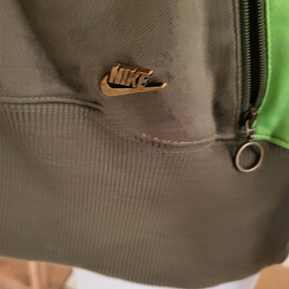 Vintage Nike Air Flight Track Jacket Men’s M Grey/Green - Picture 2 of 11